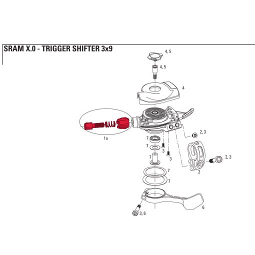 Immagine prodotto da SRAM X0/X9 07-09 Trigger Barrel Adjuster (1 pair) - 11.7015.024.000
