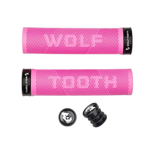 Produktbild von Wolf Tooth ECHO Lock-On Lenkergriffe - rosa / schwarz