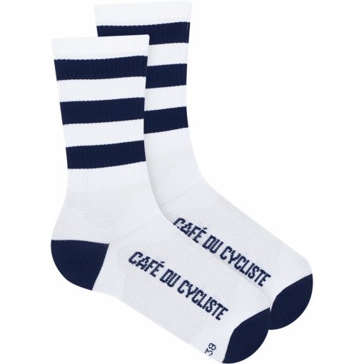 Produktbild von Café du Cycliste Skate Socken - navy on white