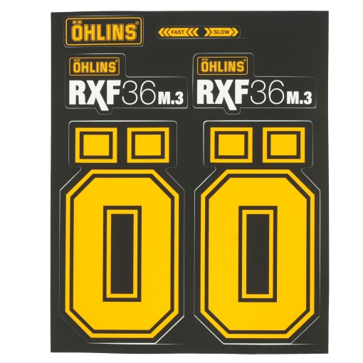 Produktbild von ÖHLINS 29&quot; RXF36 M.3 Aufkleber-Set - gelb