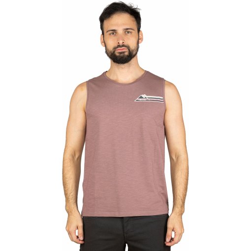 Photo produit de Chillaz Débardeur Homme - Calanques Mountain Stripes - wine