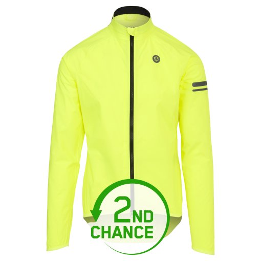 Image of AGU Essential Rain Jacket II Men - hi-vis neon yellow - 2nd Choice