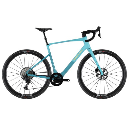 Productfoto van Simplon GRID :eLight GRX 610 - Carbon gravel e-bike - 2026 - C2B31 - Caribbean Blue / Aqua Blue (Matt)