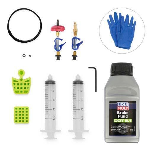 Produktbild von BLEEDKIT.COM Premium Edge DOT Edition Entlüftungsset für hydraulische SRAM Bremsen ab 2017
