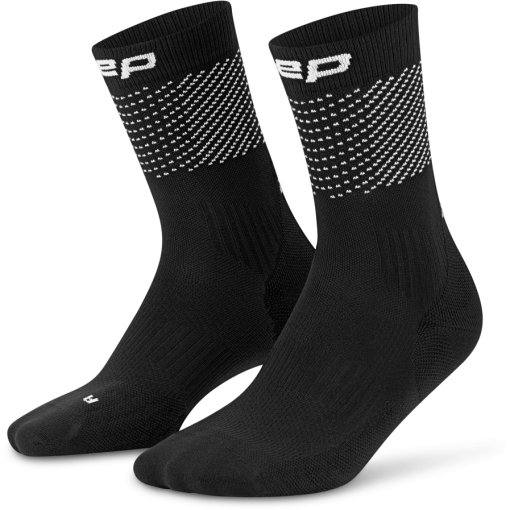 Productfoto van CEP Pro Run Reflective Mid Cut Compressiesokken 3.0 Heren - black