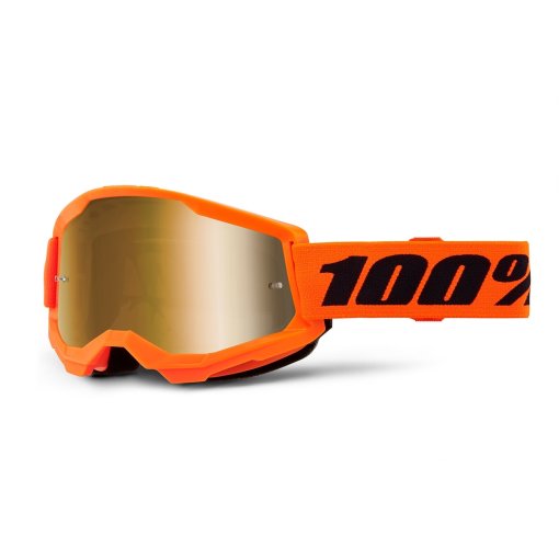 Foto de 100% Gafas - Strata 2 - Neon Orange - Gold Mirror