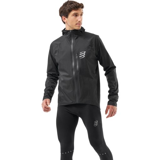 Foto de Compressport Chaqueta Unisex - Thunderstorm Waterproof 30/60 - negro