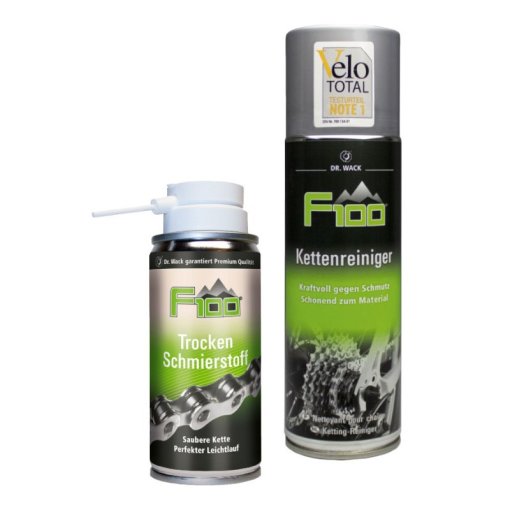 Immagine prodotto da Dr. Wack F100 Chain Care Set Dry - Chain-Cleaner 300ml + Dry Lubricant 100m