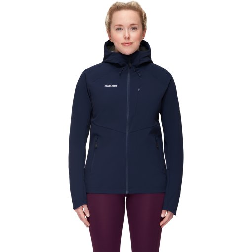 Photo produit de Mammut Veste Softshell à Capuche Femme - Ultimate Comfort 1011-01960 - marine