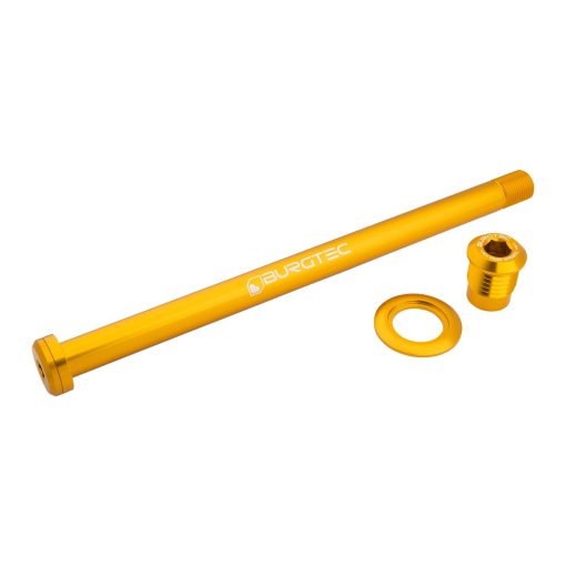 Picture of Burgtec Thru Axle - Rear | 12x148mm Boost | M12x1 | 186mm | for Orbea - Burgtec Bullion Gold