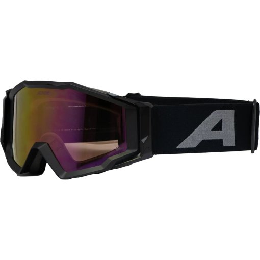 Productfoto van Alpina Circus Q-Lite Goggle - black matt/red mirror + clear