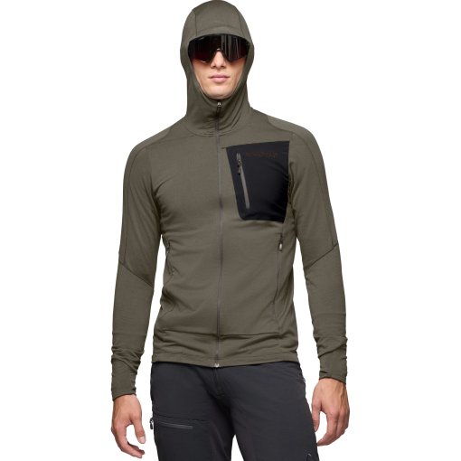 Foto de Norrona Chaqueta Hombre - falketind Power Grid Hood - Beluga