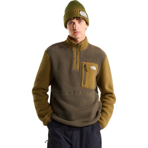 Produktbild von The North Face Yumiori 1/4 Zip Fleecepullover Herren - New Taupe Green/Caraway Seed