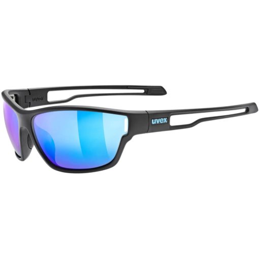 Photo produit de Uvex sportstyle 806 Lunettes vélo - black matt/mirror blue