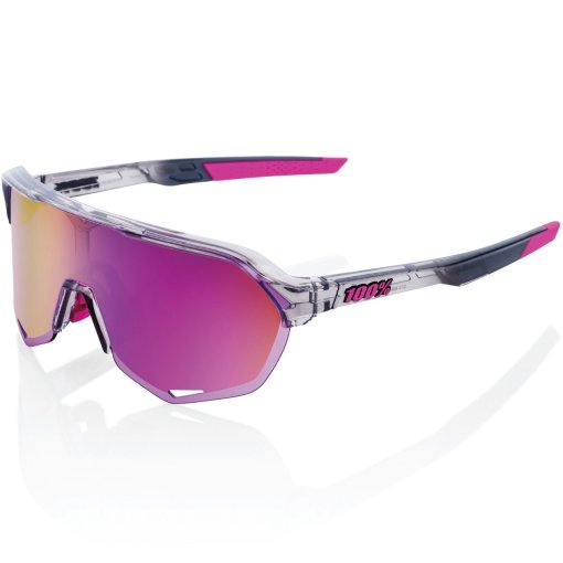 Kuva tuotteesta 100% S2 Silmälasit - Tokyo Nights / Translucent Grey - Purple Multilayer Mirror | Clear