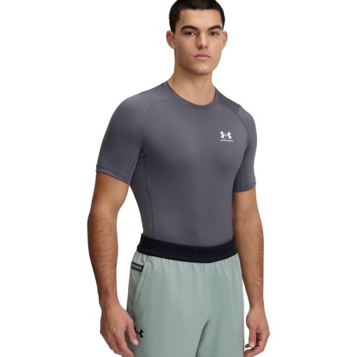 Produktbild von Under Armour HeatGear® Armour Kurzarm-Oberteil Herren - Castlerock/White