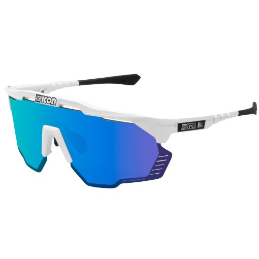Photo produit de Scicon Lunettes - Aeroshade Kunken - White Gloss - Multimirror Blue | Clear