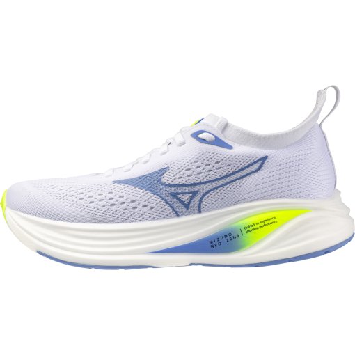 Productfoto van Mizuno Neo Zen 2 Hardloopschoenen Dames - Wit/Ultramarine/Lightning Yellow