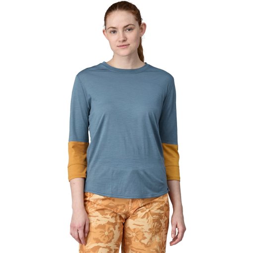 Foto de Patagonia Maillot Manga 3/4 Mujer - Merino - Utility Blue
