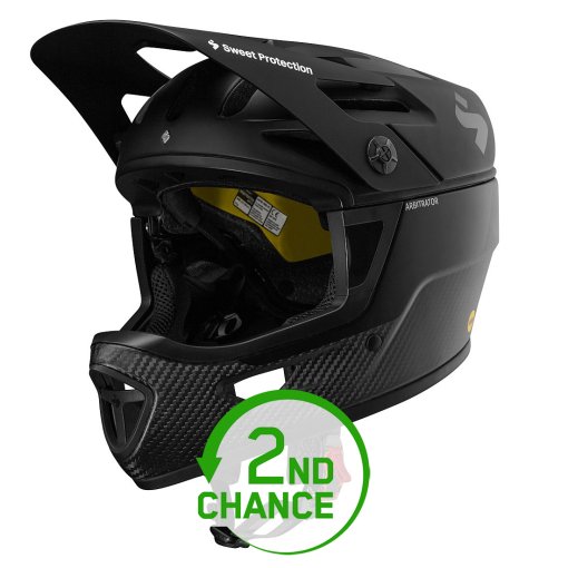 Photo produit de SWEET Protection Casque - Arbitrator MIPS - Matte Black/Natural Carbon - Second Choix