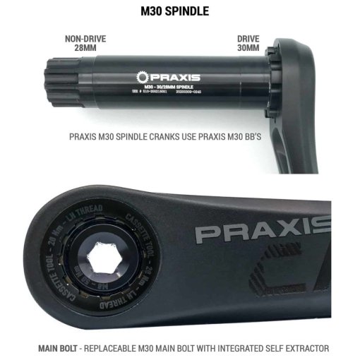 Praxis Works Cadet M30 Gen2 Crank - black | BIKE24