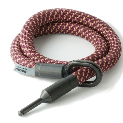 Foto de tex–lock Cable de inserción para Cerradura de Bastidor - mate Lock incl. Pocket - 120 cm - chateau red