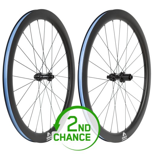 Photo produit de Munich Composites Paire de Roues - C47 - 28&quot; | Carbon | Clincher | Centerlock - 12x100mm | 12x142mm - Shimano HG - Offre spéciale - Second Choix