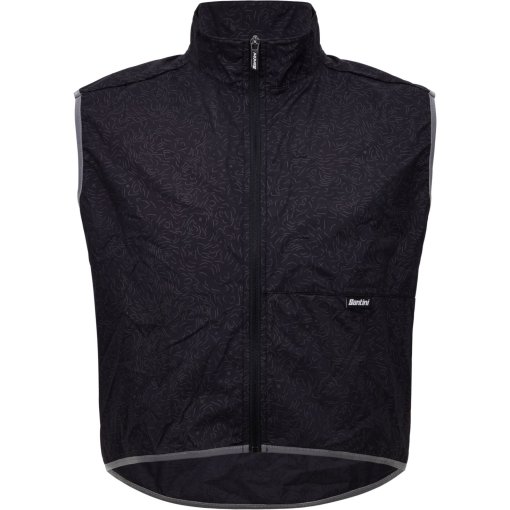 Immagine prodotto da Santini Gilet Antivento Uomo - High Vis 4M55075HIVIS - nero NE