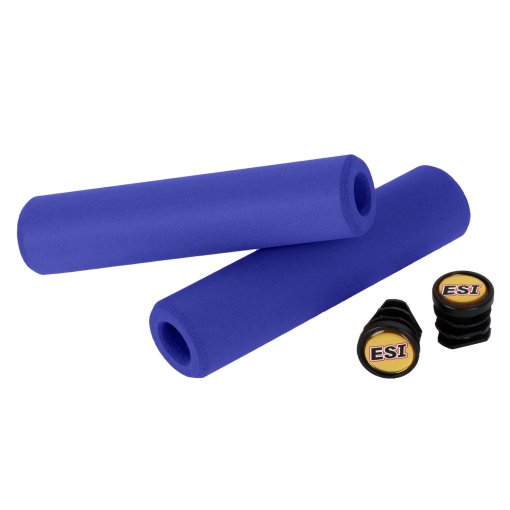 ESI Manopole Extra Spesse Per Bici, Diametro 34 Mm, Silicone, Colore Marrone Chiaro, Antiscivolo Bagnato/asciutto
