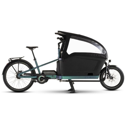 Productfoto van CUBE CARGO HYBRID Comfort Pro Family 800 - Elektrische Bakfiets - 2026 - smaragdgrey / reflex