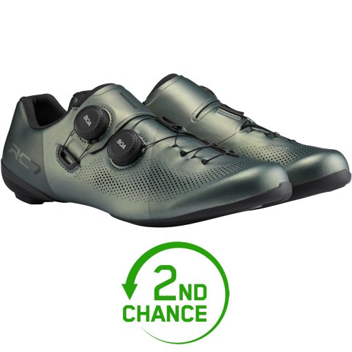 Produktbild von Shimano SH-RC703 Rennradschuhe Herren - Breit - Sage Green - B-Ware