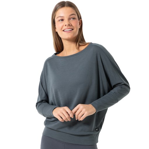 Foto de SUPER.NATURAL Camiseta de Manga Larga Mujer - Kula - Turbulence Blue