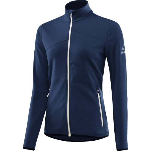Productfoto van Löffler Merino-Fleece Midlayer Jas Dames - donkerblauw 495