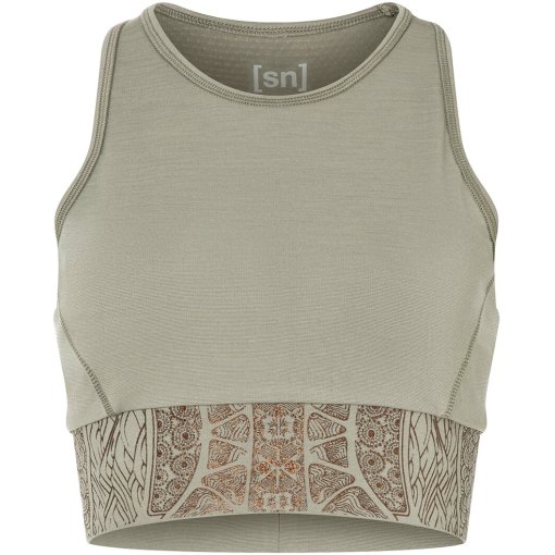 Foto de SUPER.NATURAL Top Deportivo Mujer - Arabesque LF - Dried Sage/Copper