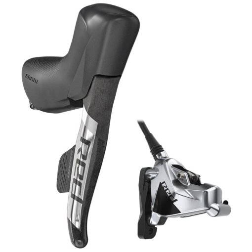 Foto de SRAM Maneta Freno/Cambio + Freno Disco Hidráulico - RED eTap AXS HRD - Flat Mount - Derecha | Trasero | 2x12 Velocidades - negro/plata