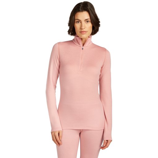 Foto de Icebreaker Camiseta Manga Larga Mujer - Merino 260 Tech Half Zip - Blush