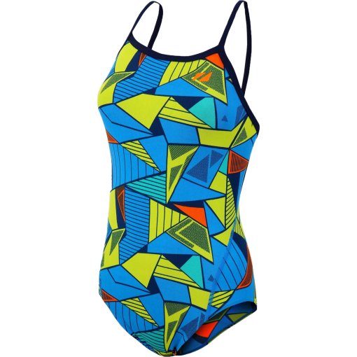 Foto de Zone3 Traje de Baño Mujer - Prism 2.0 Strap Back - azul/amarillo