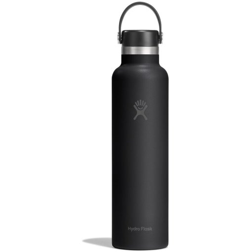 Zdjęcie: Hydro Flask 24oz Standard Mouth Butelka Izolowana + Flex Pokrywa - 710ml - Tonal Black