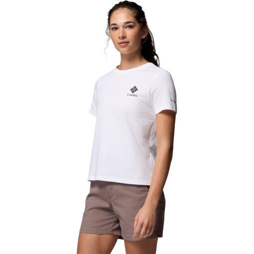 Imagen de Columbia Camiseta Mujer - Rolling Bend Graphic - White/Stacked Gem Mini
