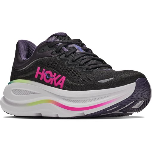 Photo produit de Hoka Chaussures Running Femme - Bondi 9 - black / neon dragonfruit