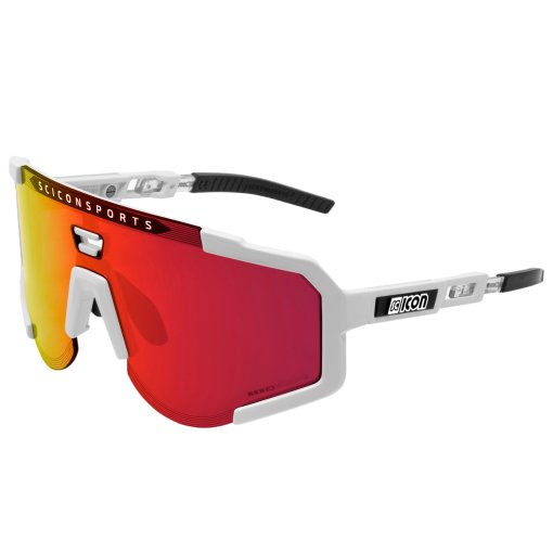 Produktbild von Scicon Aeroscope Brille - White Gloss - Multimirror Red | Clear