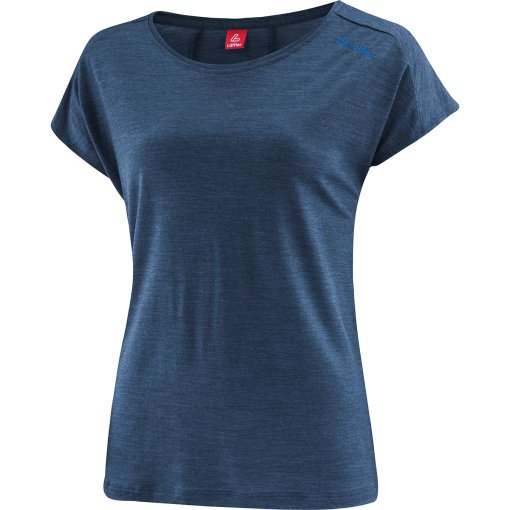Photo produit de Löffler T-Shirt Ample Femme - Merino-Tencel™ - bleu foncé 495