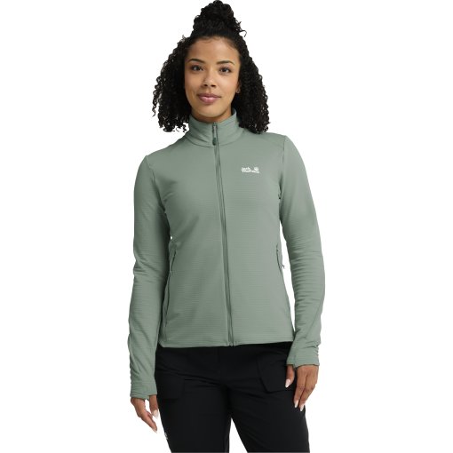 Photo produit de Jack Wolfskin Litestride Full Zip Veste pour femme - green zinnia