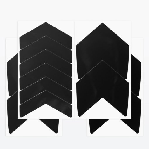 Immagine prodotto da Luxshield Adesivi per Cerchi Riflettenti - Flash Arrow - 12 Pezzi - nero