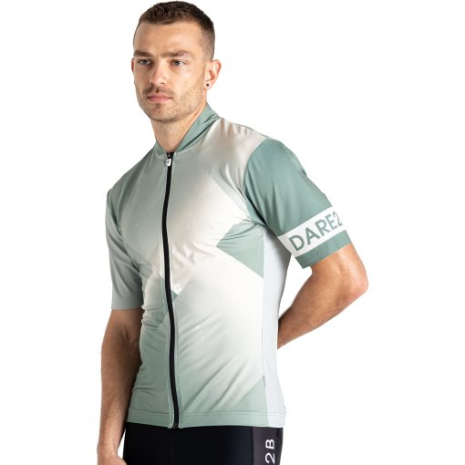 Foto de Dare 2b Maillot Ciclismo Hombre - AEP Pedal II - W2C Hedge Green / Aqua Grey