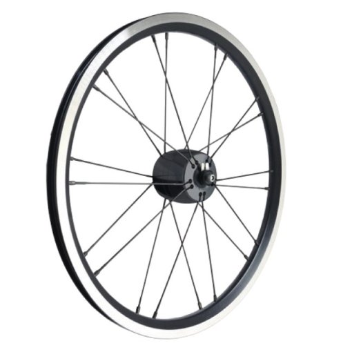 Picture of SON Front Wheel - XS Hub Dynamo - 16&quot; | Brompton | Clincher - 8x74mm - 20 holes - black
