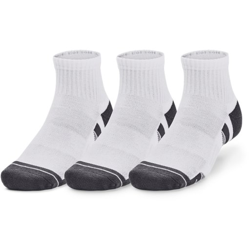 Foto de Under Armour Calcetines - UA Performance Cotton Quarter - Pack de 3 - Blanco/Blanco/Pitch Gray