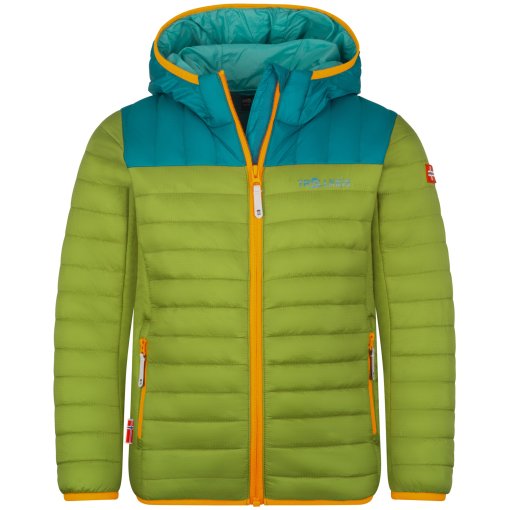 Foto de Trollkids Chaqueta Niño - Eikefjord - Pear Green/Lagoon Green/Sea Green/Sahara Sunset