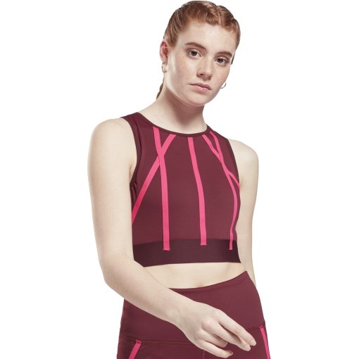 Foto de Reebok Camiseta sin Mangas Mujer - Studio Taped - maroon