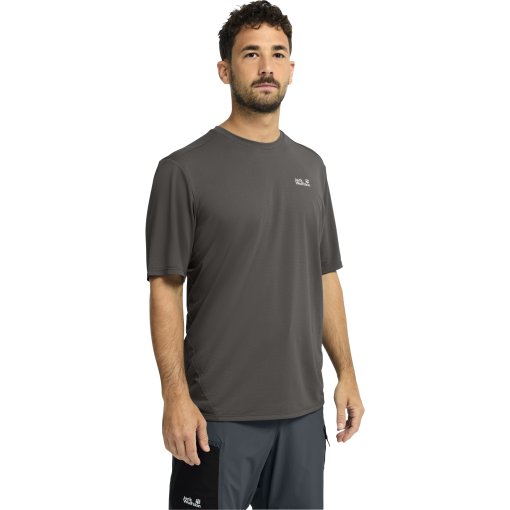 Productfoto van Jack Wolfskin Prelight Suncool T-shirt voor heren - flint